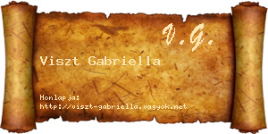 Viszt Gabriella névjegykártya