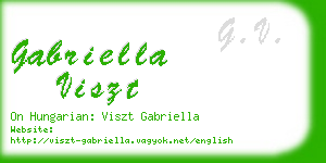 gabriella viszt business card